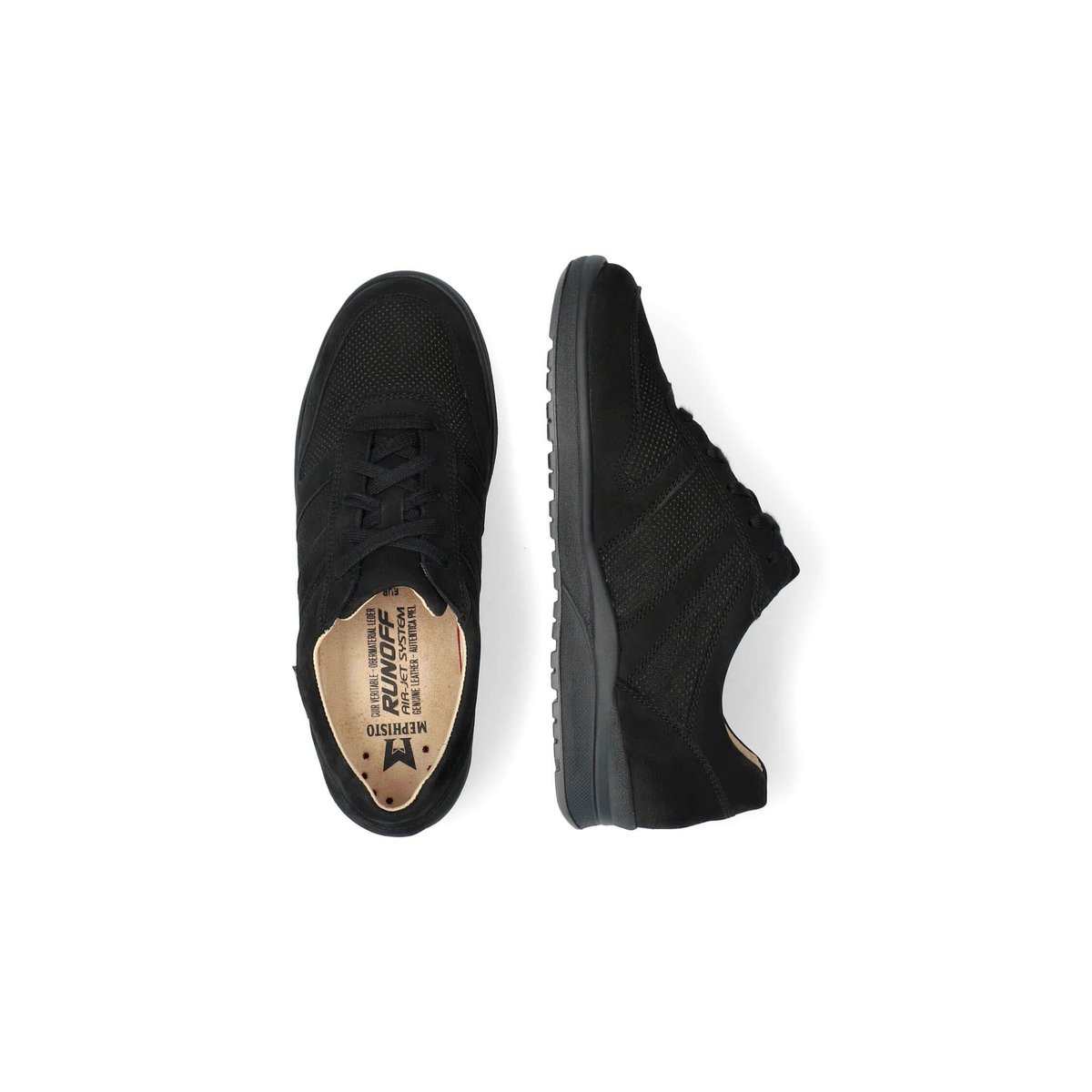 Baskets en cuir REBECA PERF noir 5127, MEPHISTO