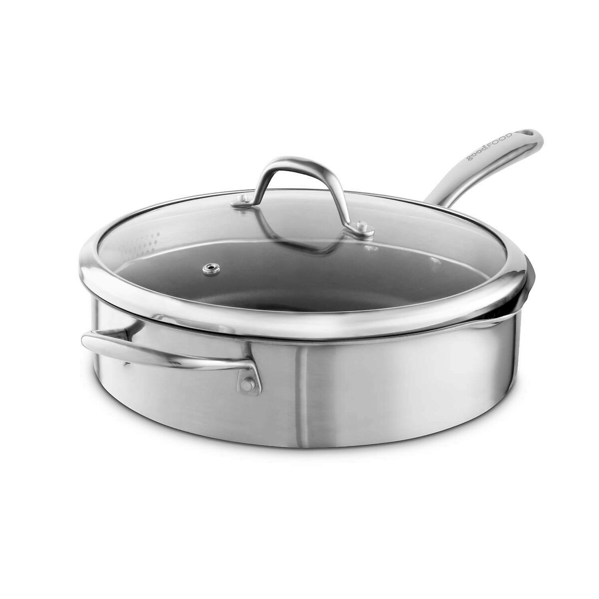 28cm Tri-Ply Multi-Pan with Lid silver-coloured, GOOD FOOD BY TOWER