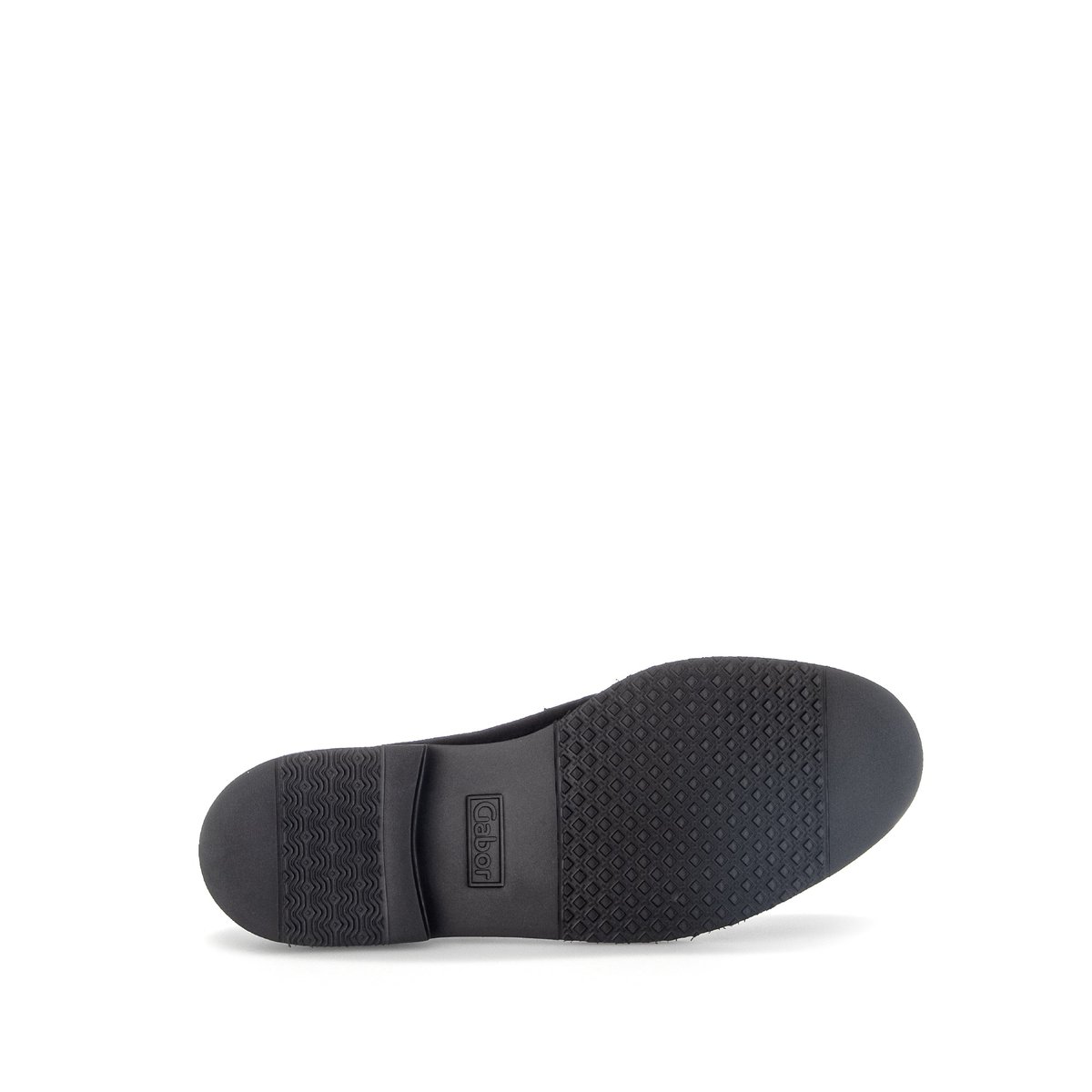 Mocassins en velours à talon décroché noir velours, GABOR