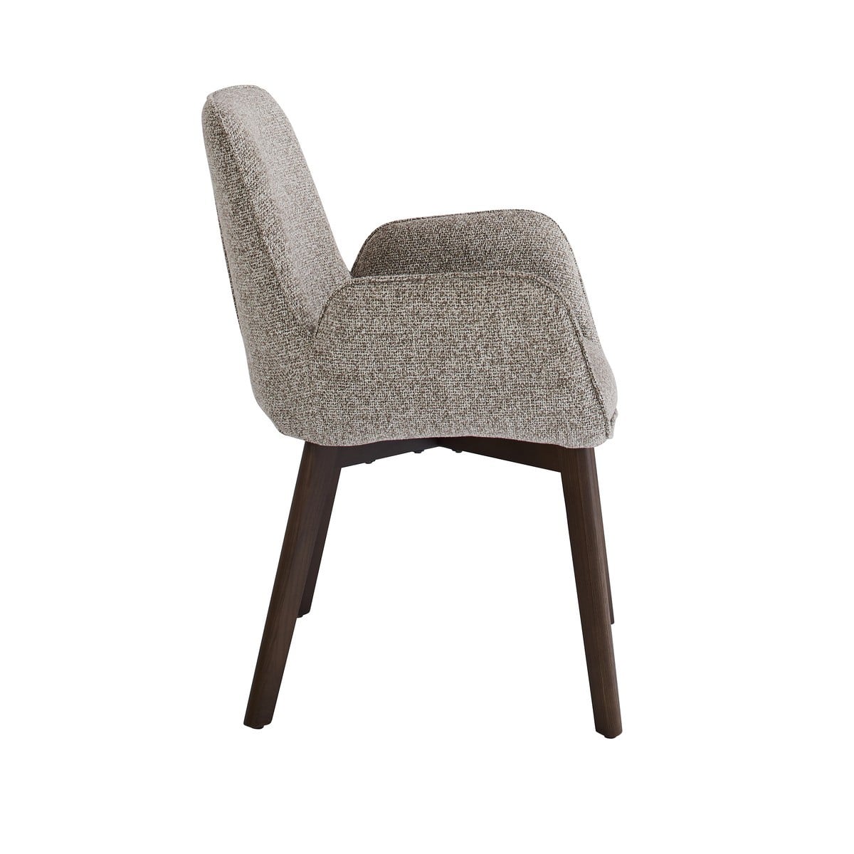 Lot de 2 chaises avec accoudoir tapissée beige KARL beige, SIGNATURE
