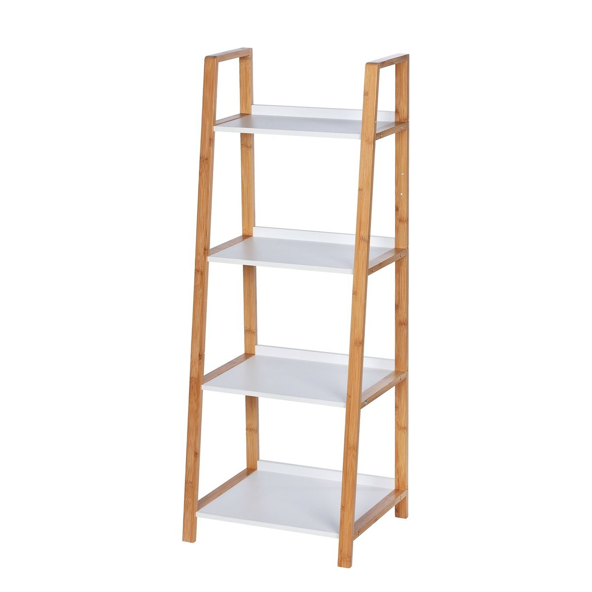 Etagère De Salle De Bain En Bambou Finja blanc, WENKO