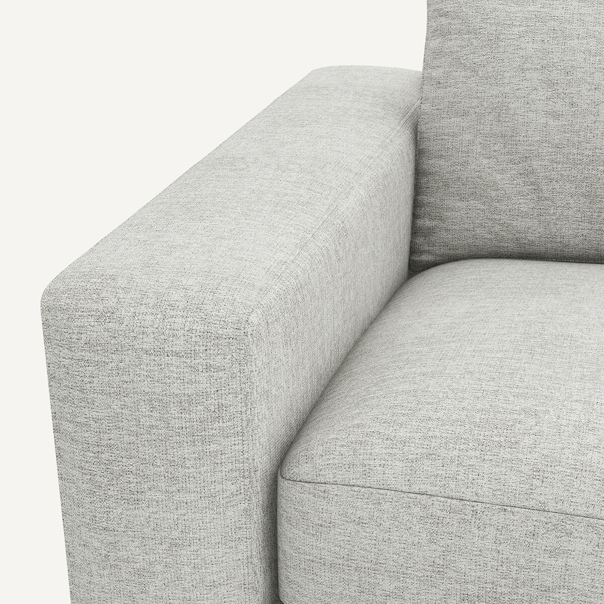 3- oder 4-Sitzer-Sofa, Jaspis-Leinen, Skander grau/weiss, AM.PM