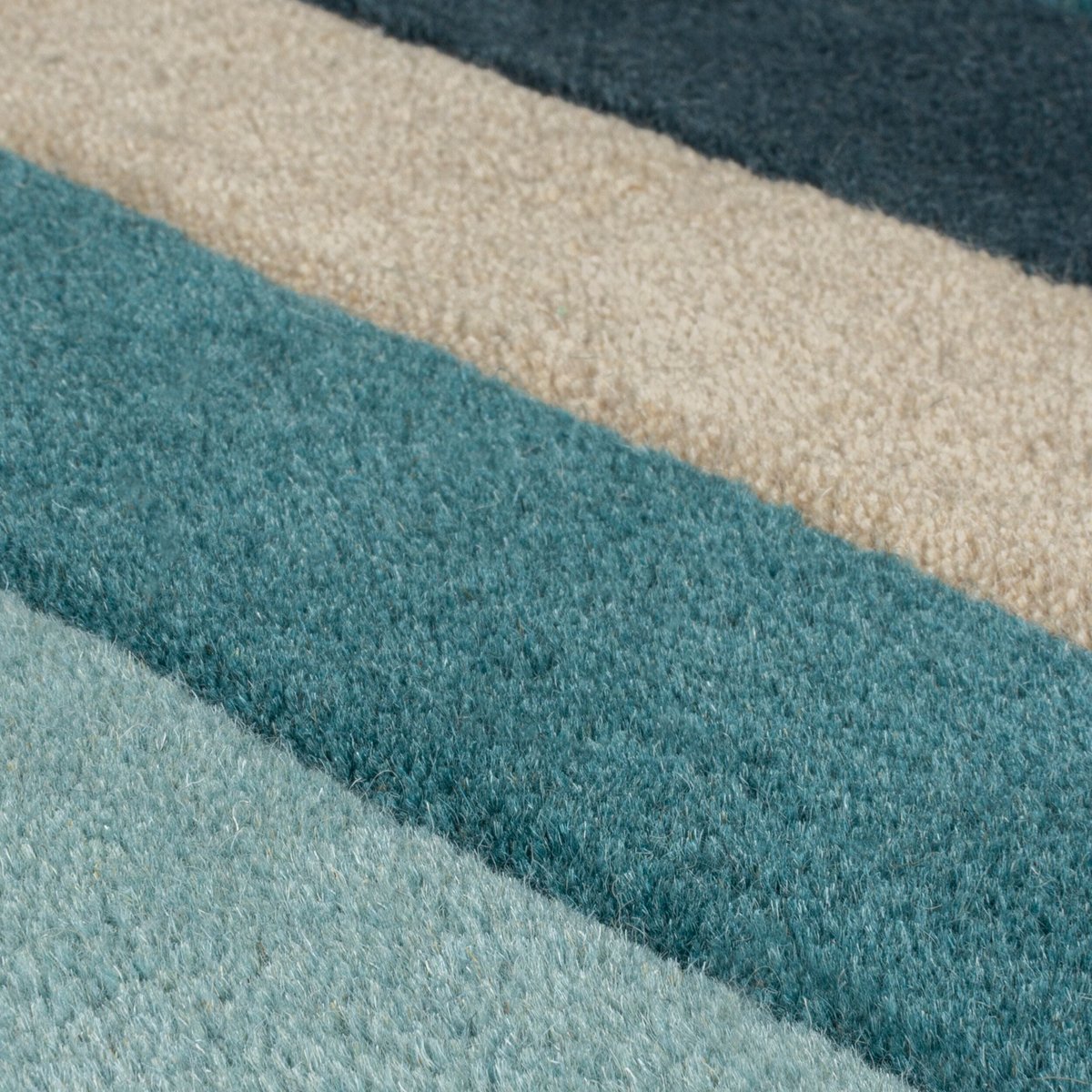 Tapis en laine COLLAGE bleu, FLAIR RUGS