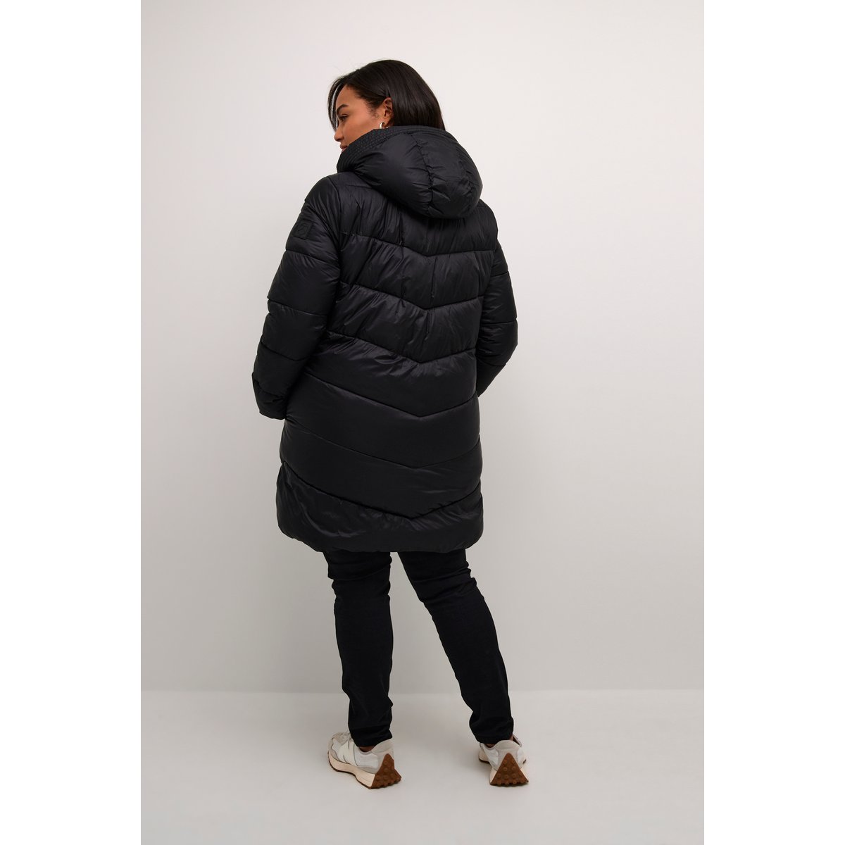 Manteau noir black deep, KAFFE CURVE
