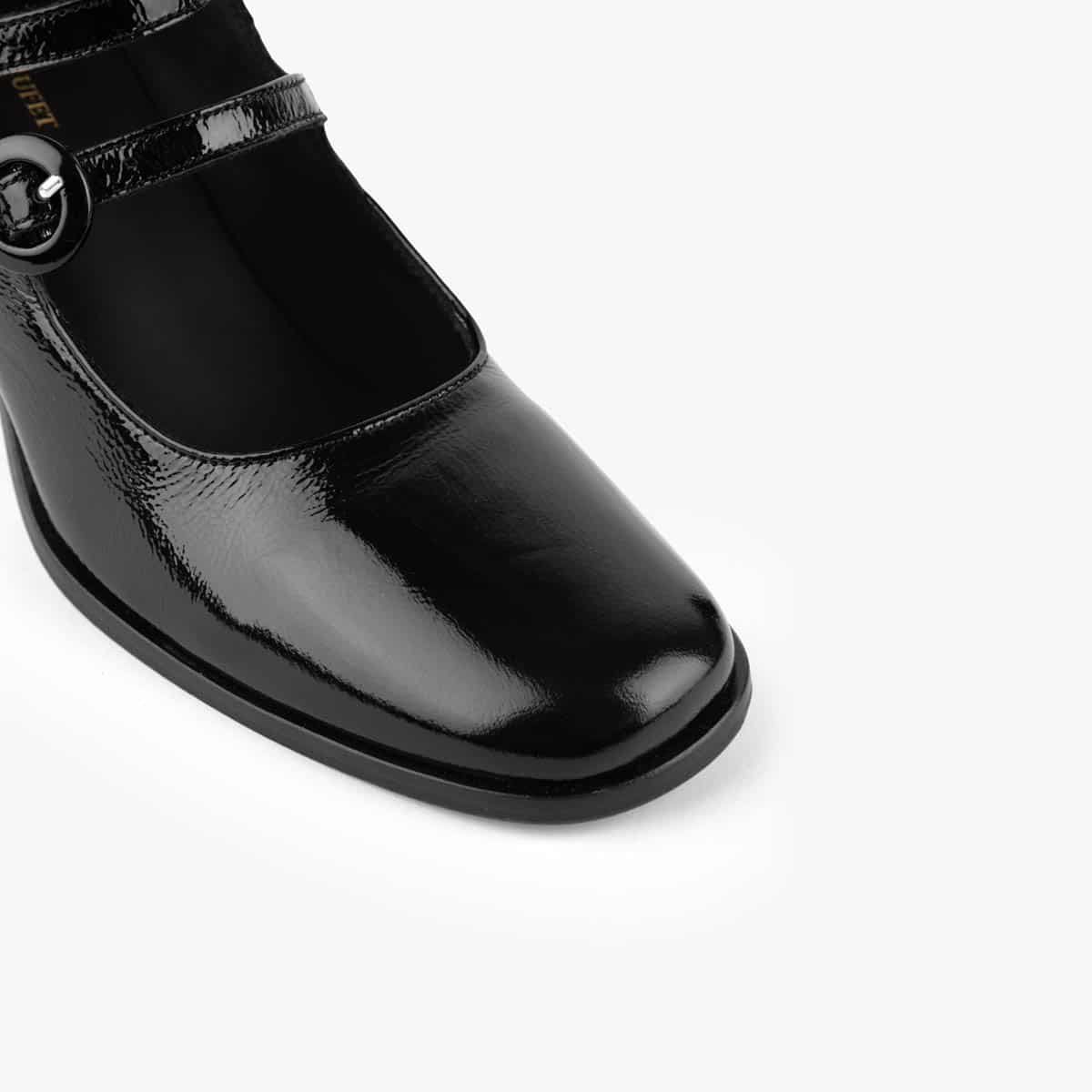Babies cuir verni BETH noir, MAISON TOUFET