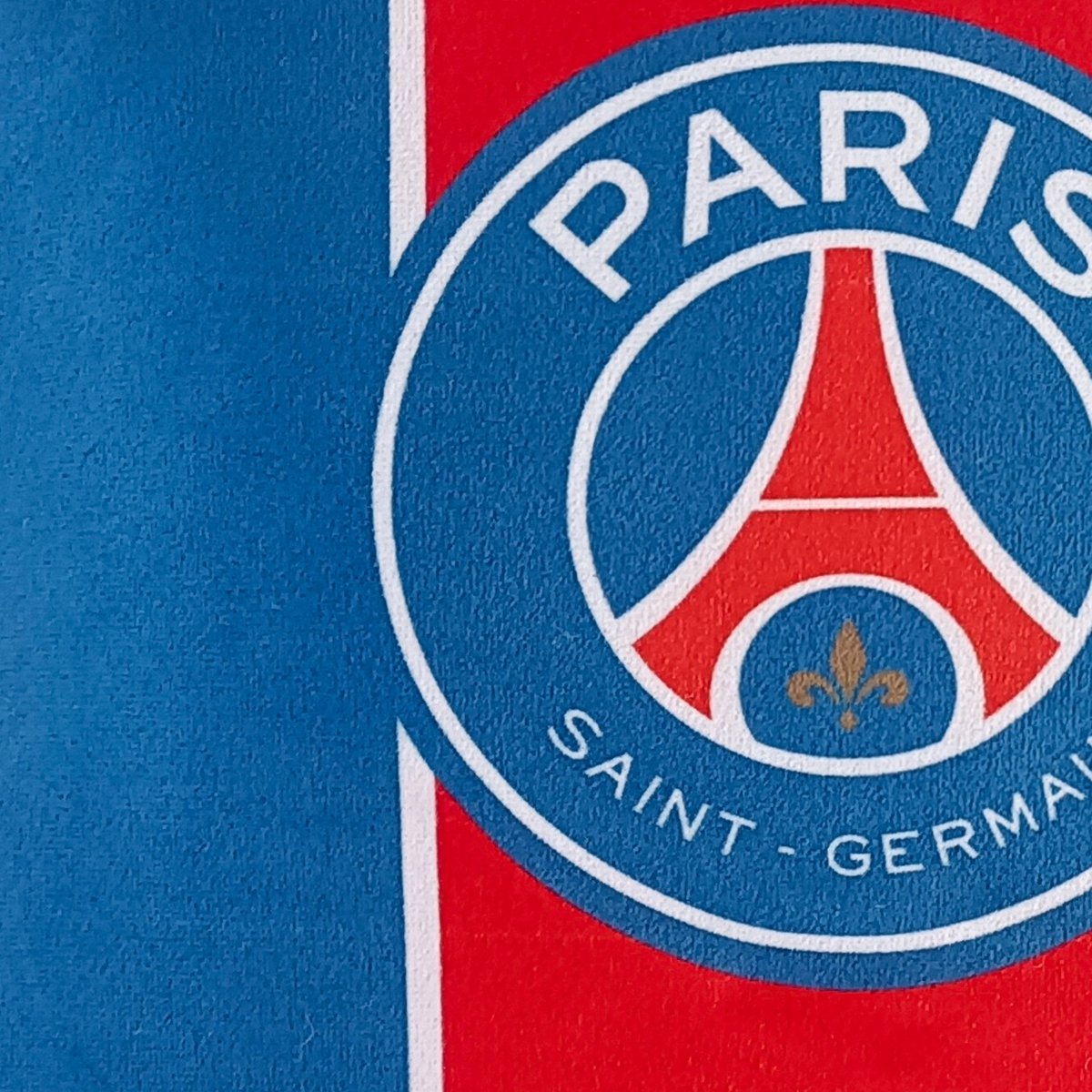 Coussin imprimé 100% polyester, Paris Saint Germain ICON bleu marine, PSG