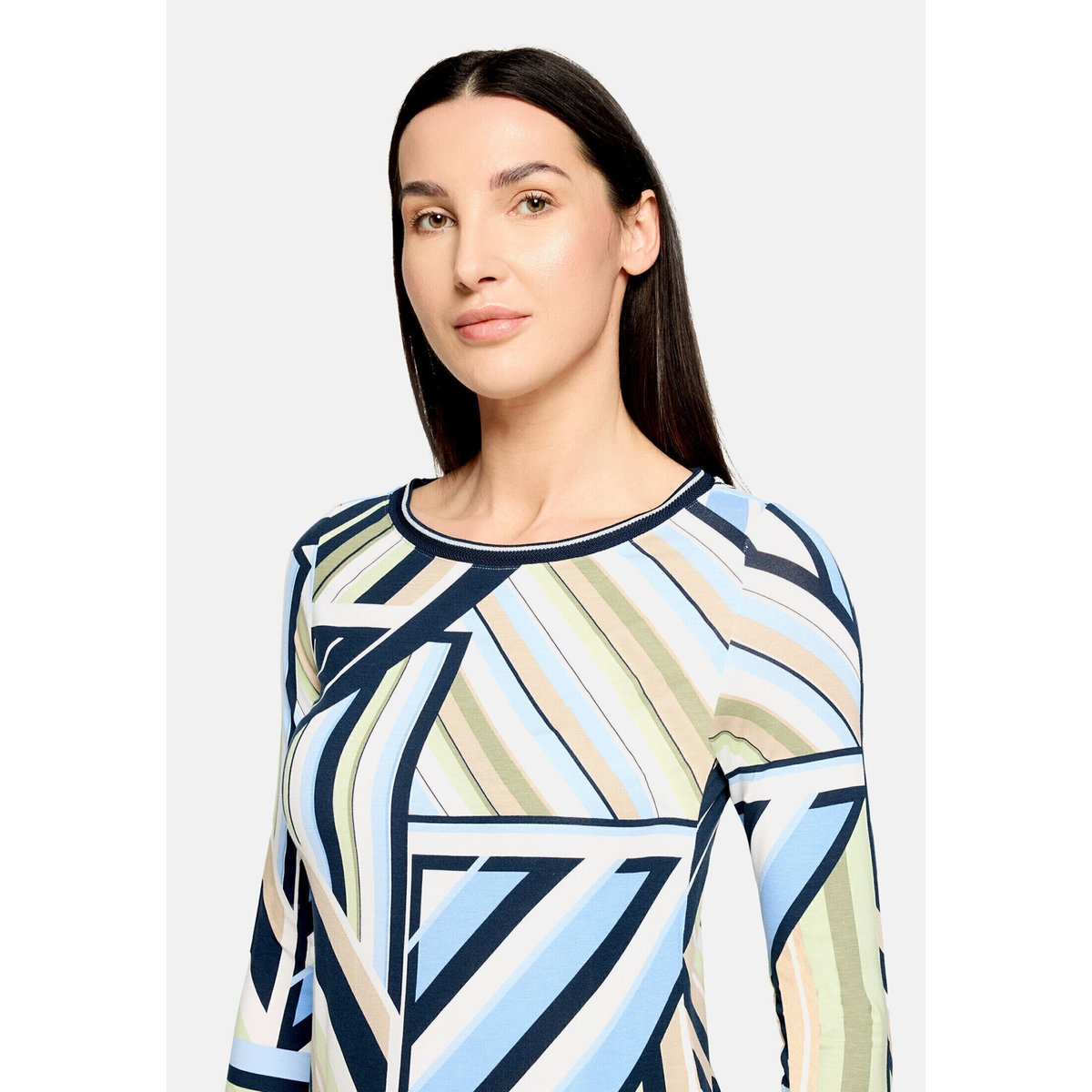 T-shirt basique à imprimé bleu/vert, BETTY BARCLAY