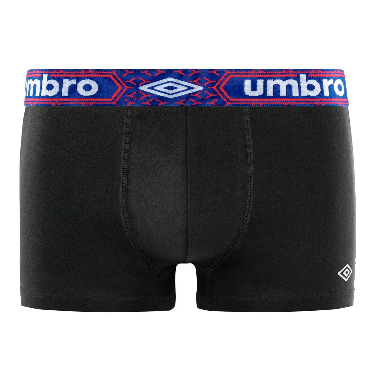 Lot De 4 Boxers Coton Uni Ceintures Colorées noir/bleu/gris/blanc, UMBRO
