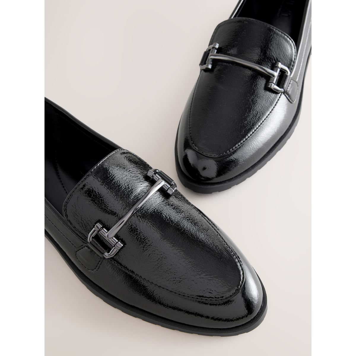 Mocassins à détails métalliques noir, NEXT