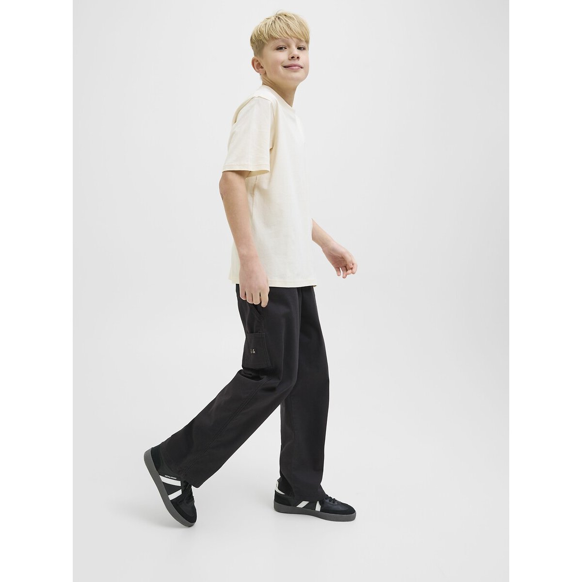 Pantaloni cargo nero , JACK & JONES JUNIOR