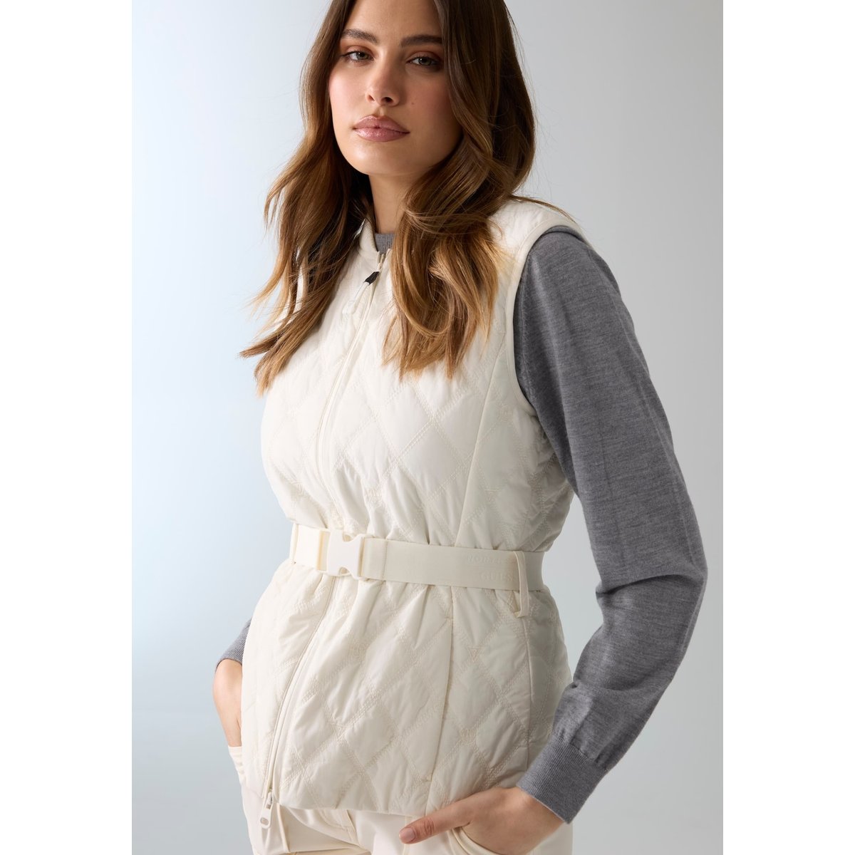 Veste Matelassée blanc, GUESS