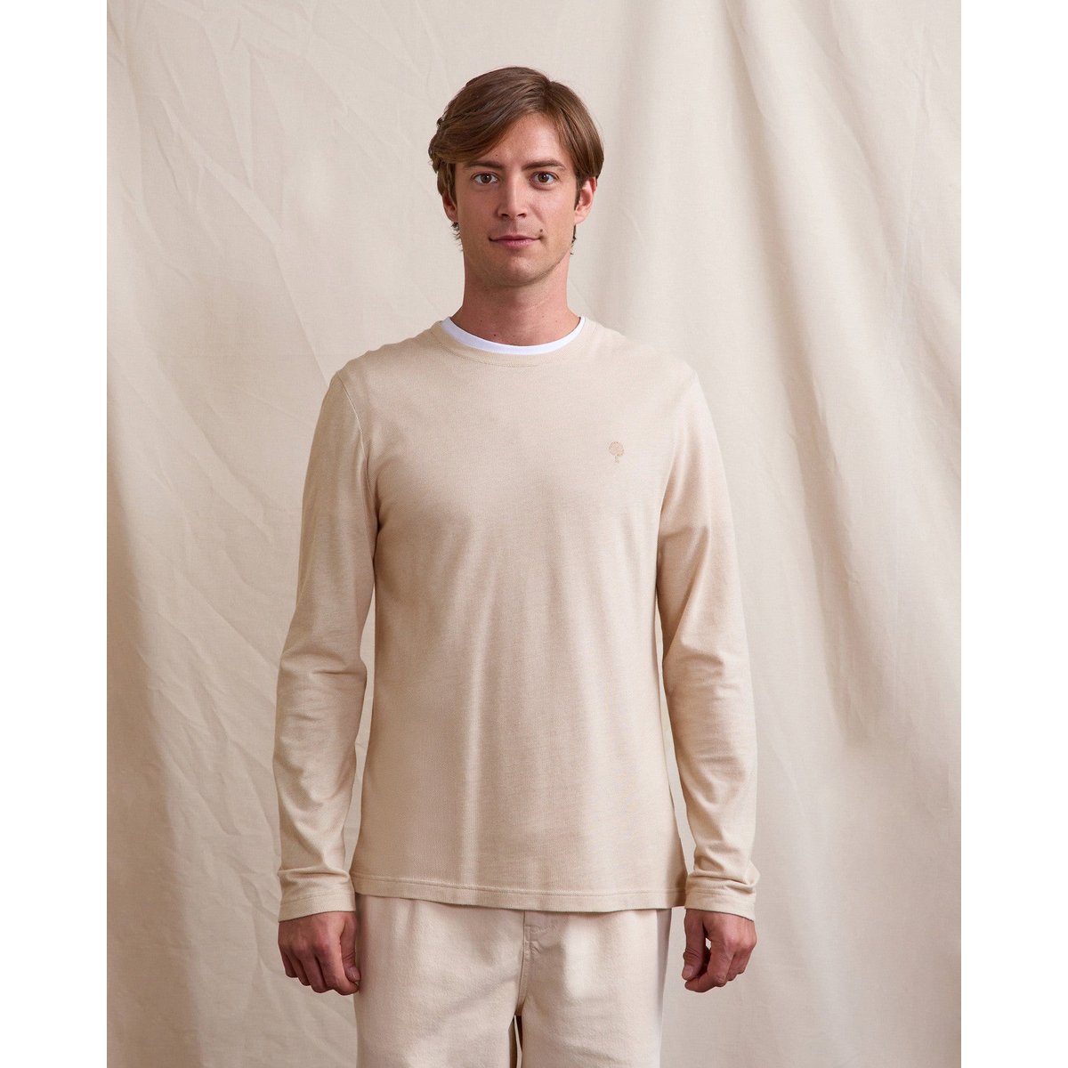 T-shirt BAILLY écru et beige, FAGUO