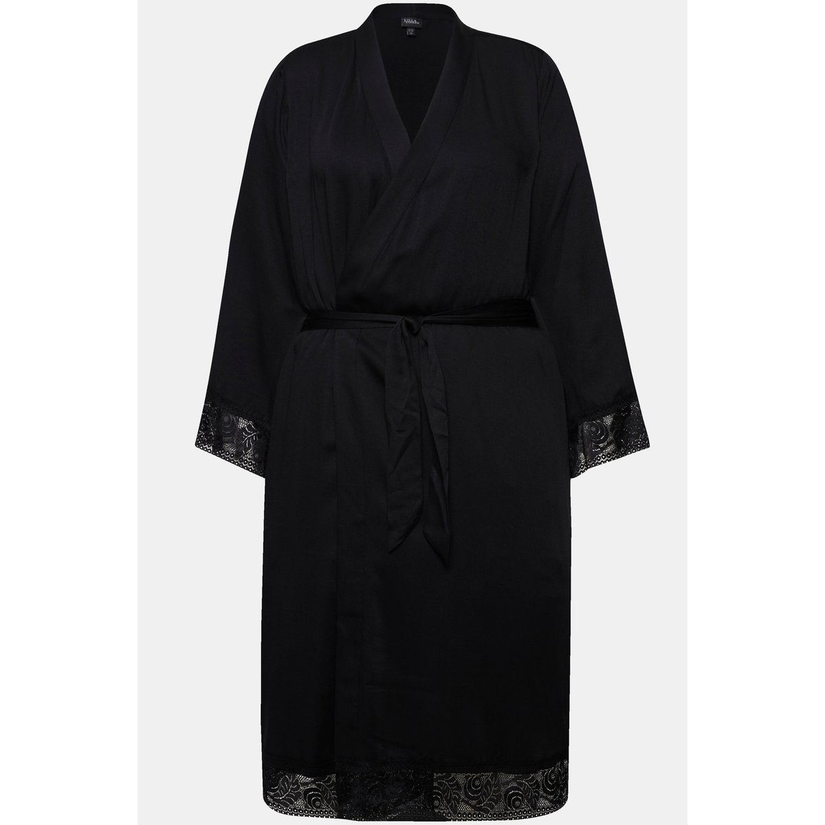 Robe de chambre, dentelle noir, ULLA POPKEN