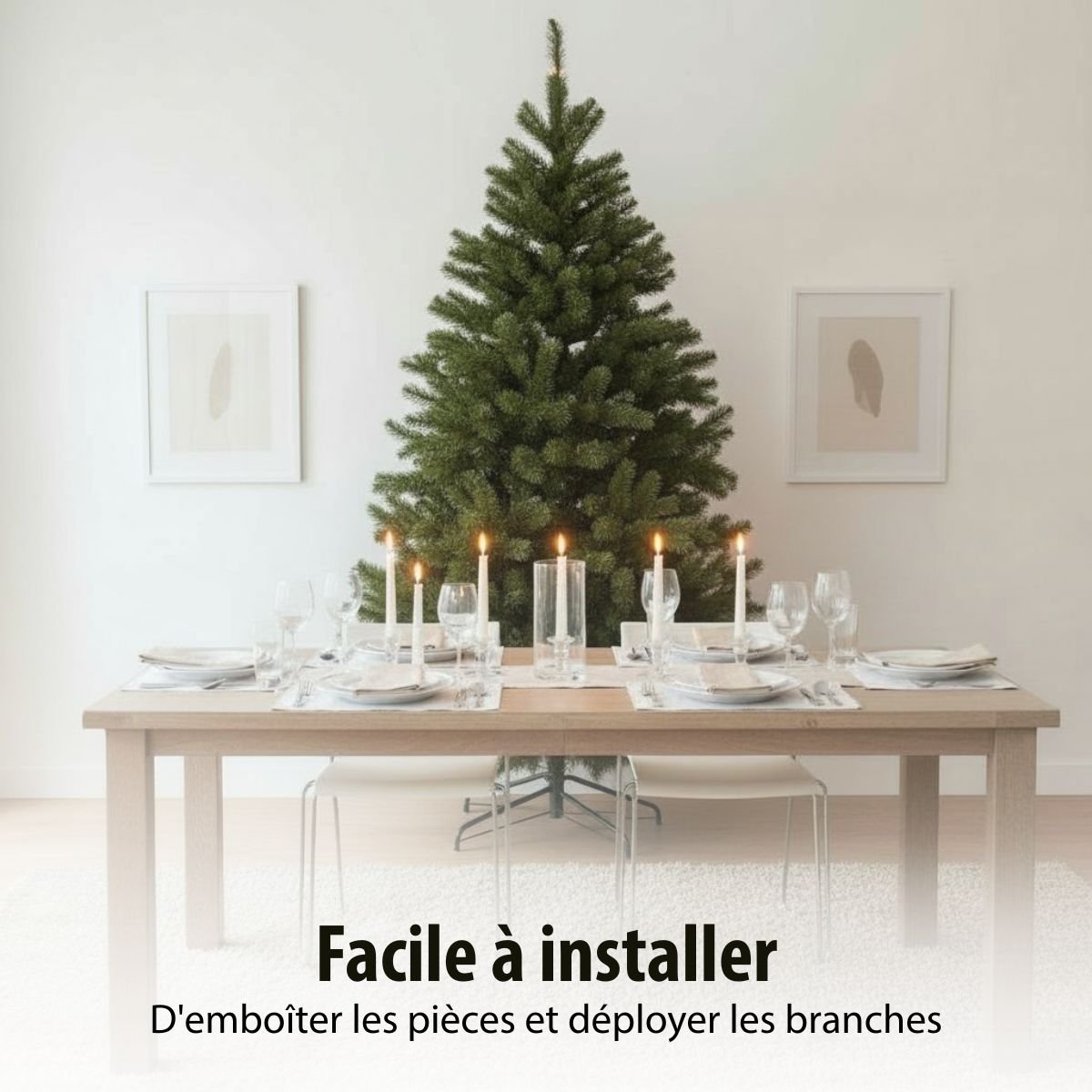 Sapin de Noël H120 cm BRISTLECONE vert, TRIUMPH TREE