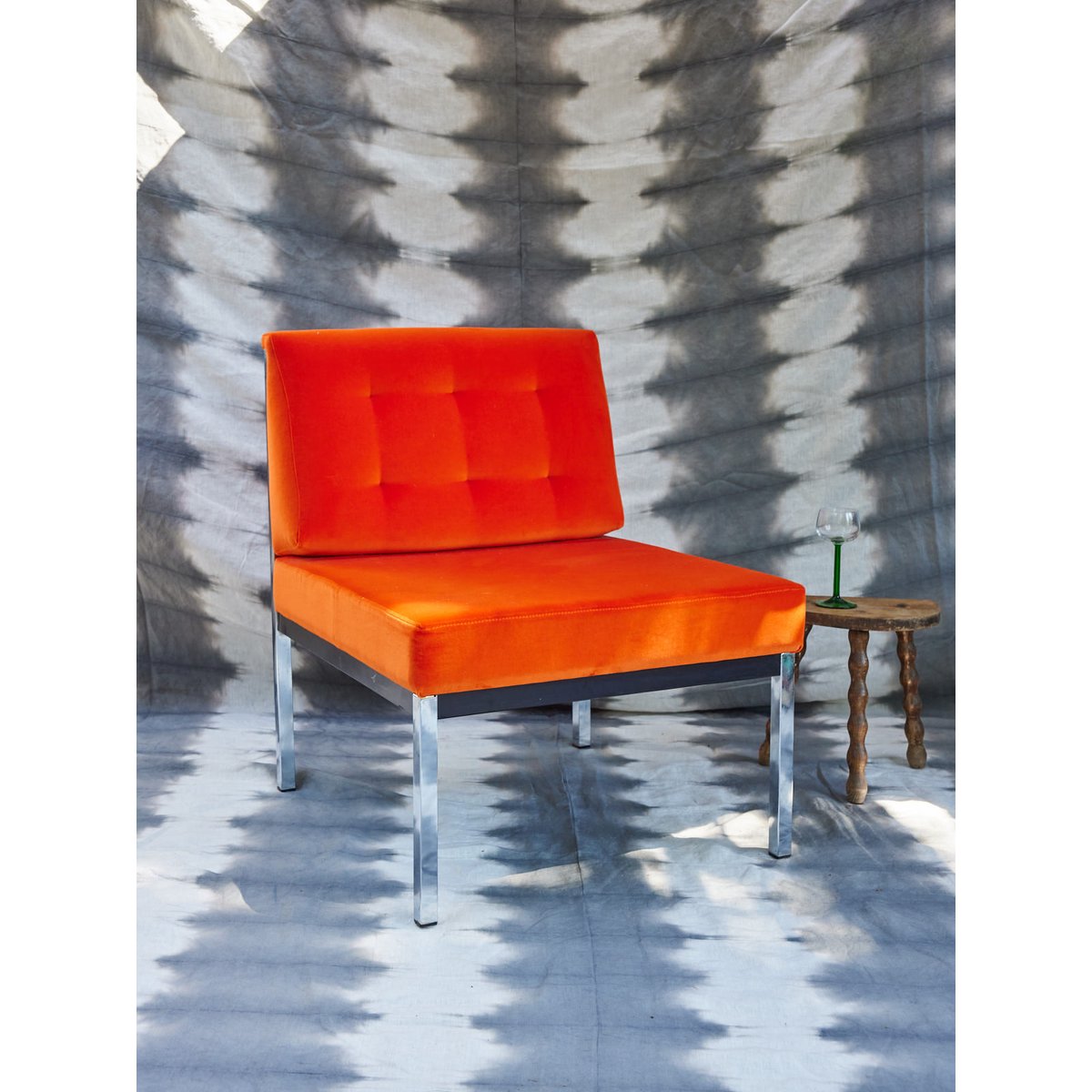 Chauffeuse vintage orange Olivia N°92 - Bon état orange, DEBONGOUT