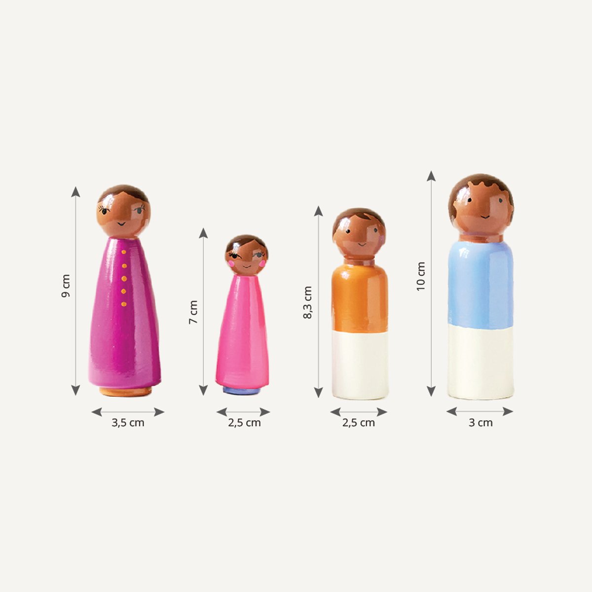 Figurines pour maison de poupées bougainville - rose, PETITE AMELIE