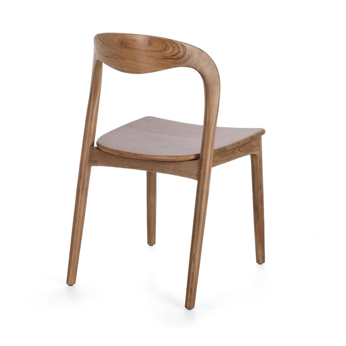 Chaises de salle à manger en bois de teck (lot de 2) - JUNE marron, HELLIN, DEPUIS 1862