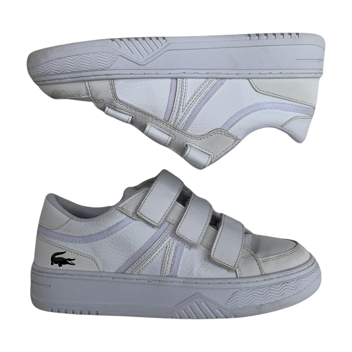 Baskets enfant - Très bon état blanc, LACOSTE