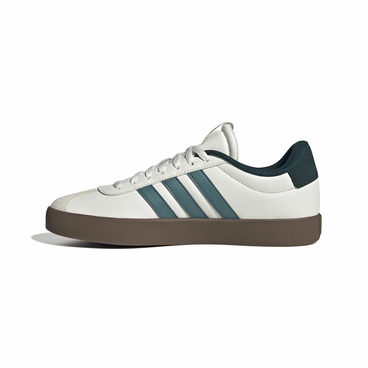 Baskets cuir VL Court 3.0 blanc/vert, ADIDAS SPORTSWEAR