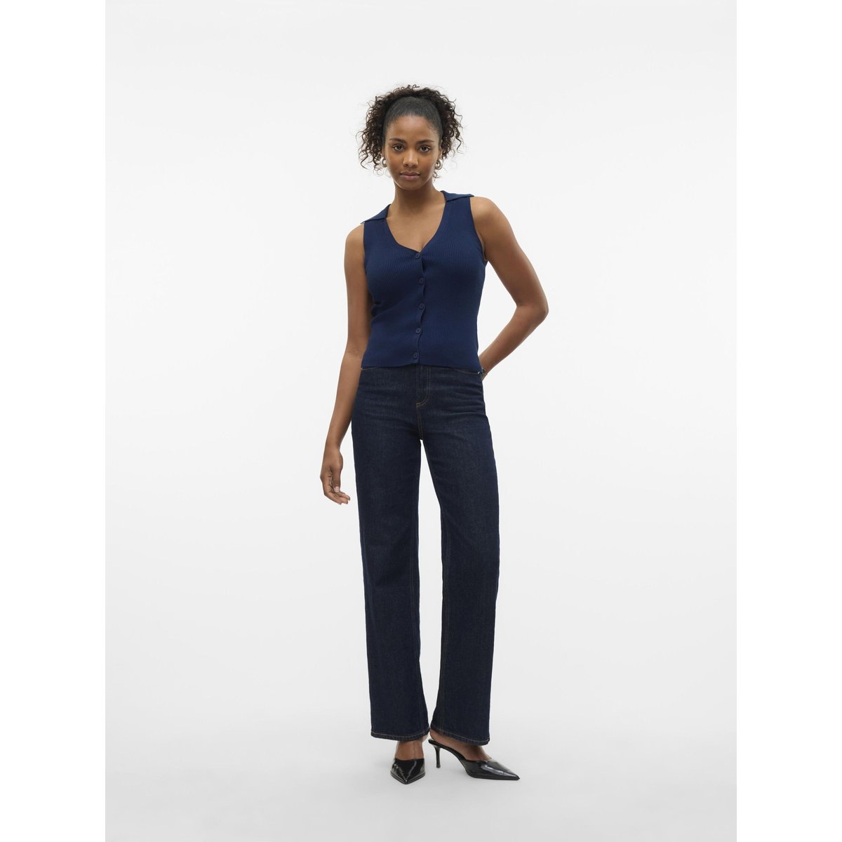 Pull En Maille navy blazer, VERO MODA