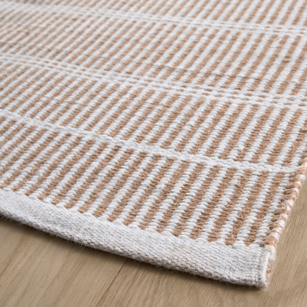Tapis extérieur polyester recyclé, Linear naturel/blanc, AM.PM