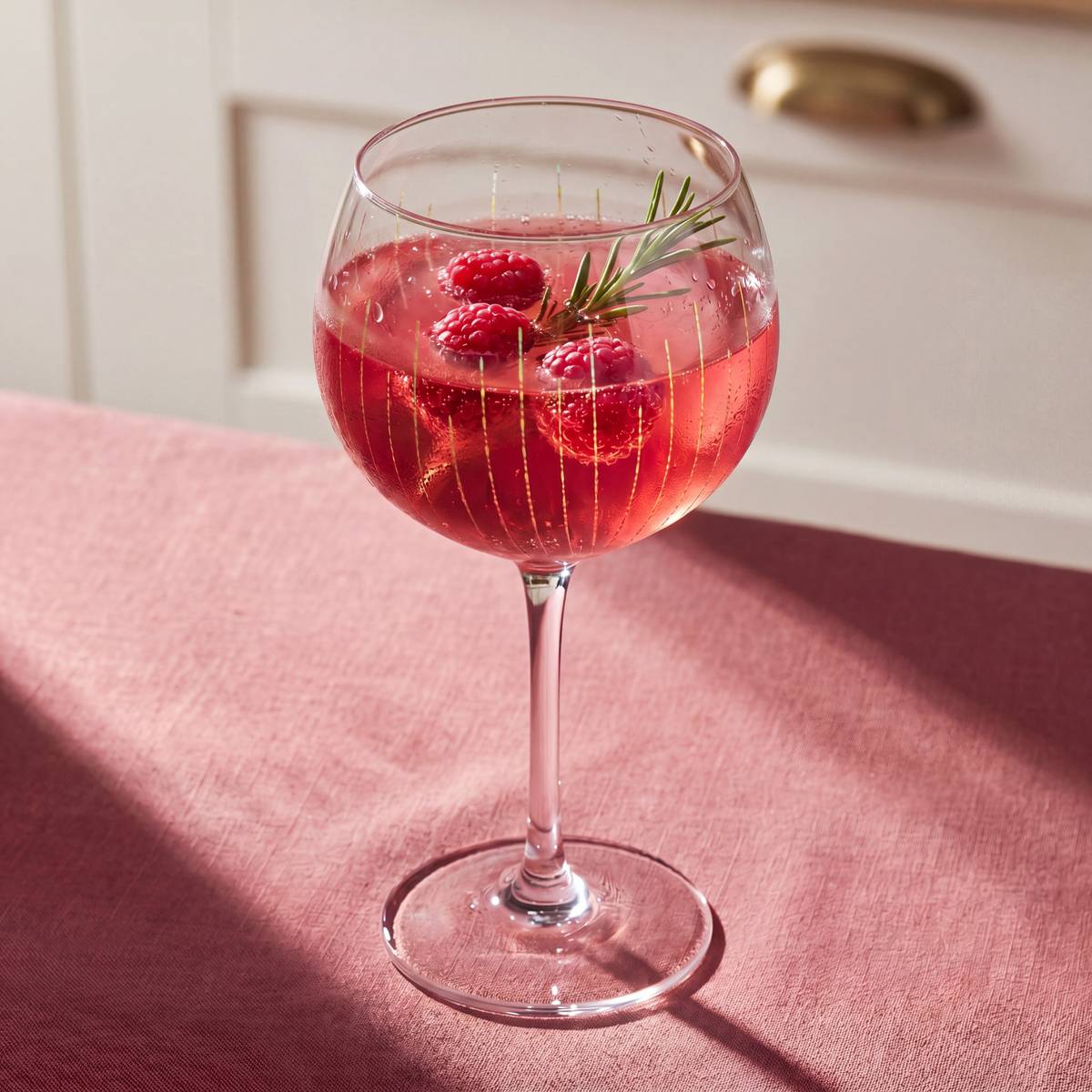 Lot de 2 verres à gin en verre LUNIS doré, ATMOSPHERA