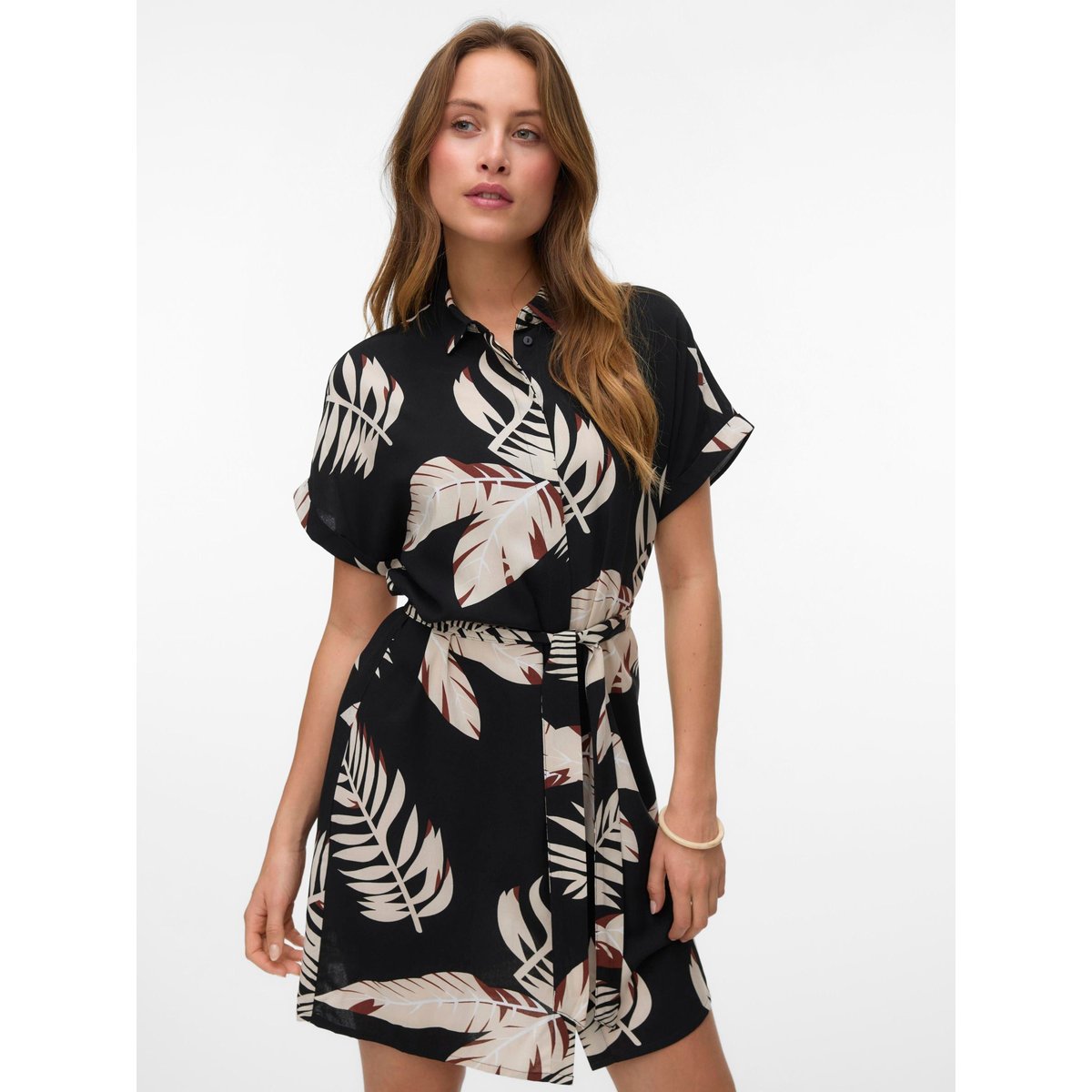 Robe Chemise VMEASY Robe courte noire - black, VERO MODA