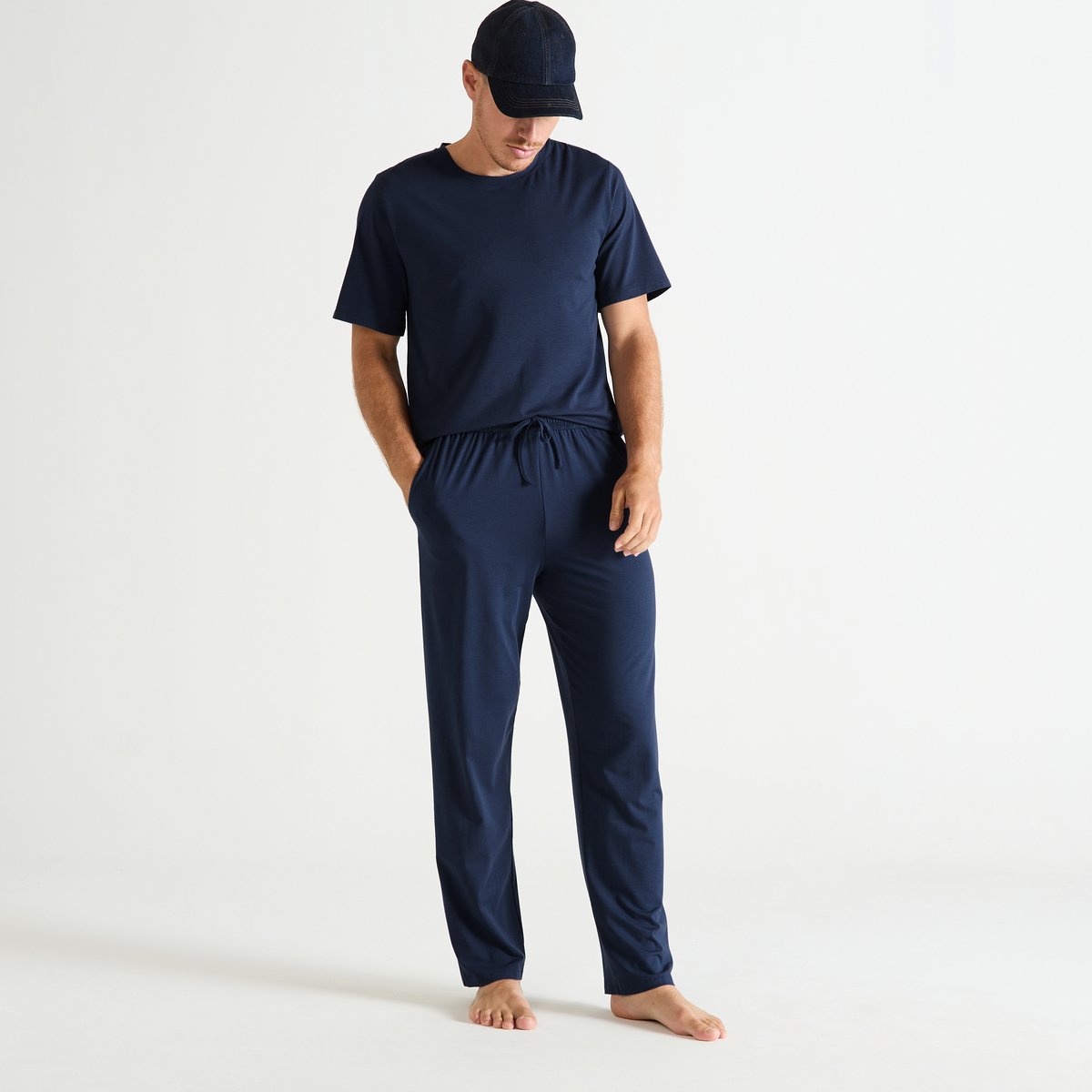 Pantalon  en jersey BASILE nuit, LAURENCE TAVERNIER