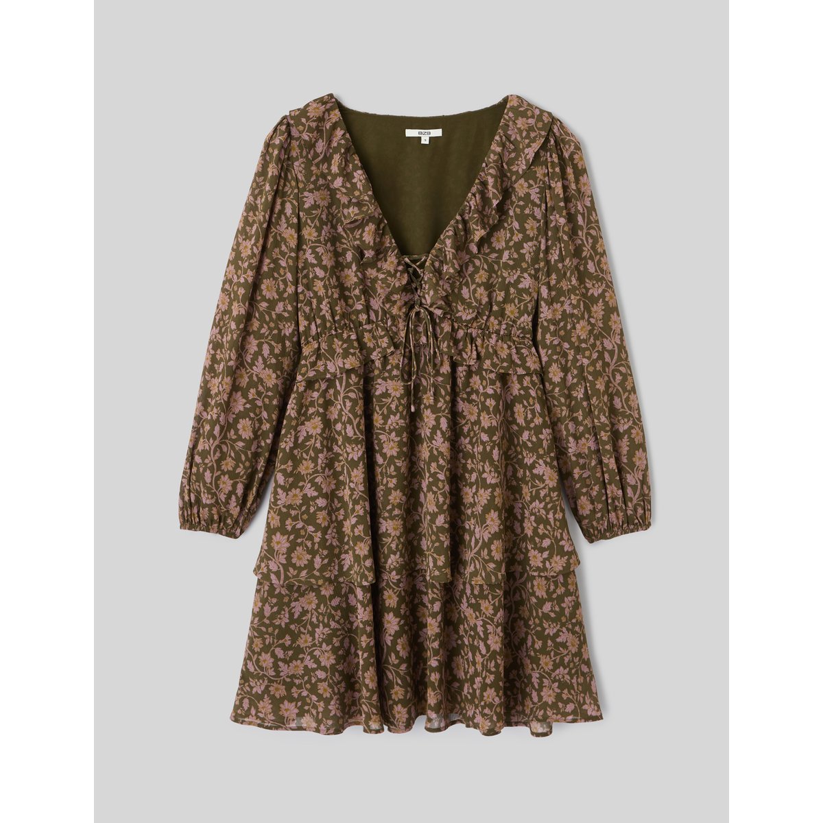 Robe imprimé fleuri multicolore, BZB