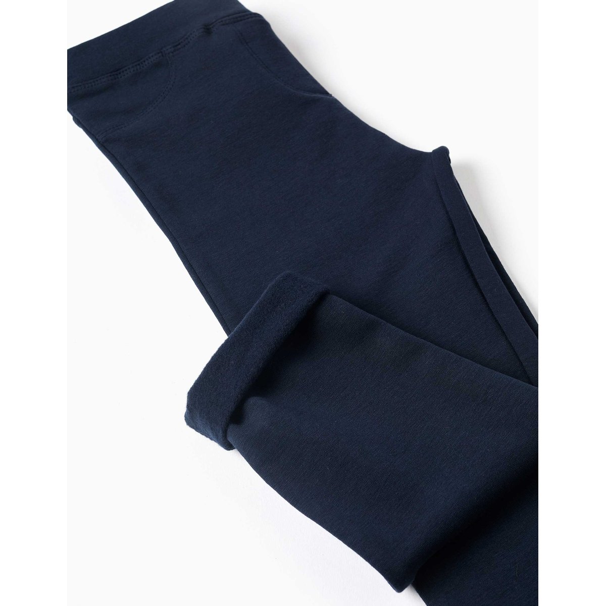 Jeggings à coupe skinny en coton peigné bleu foncé, ZIPPY