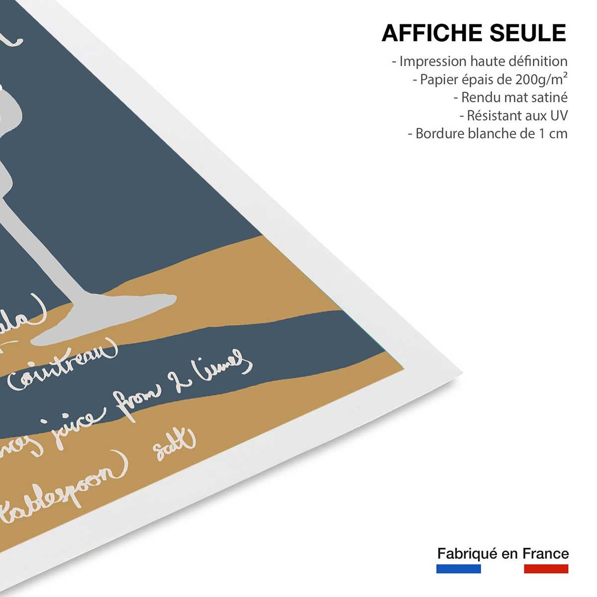 Affiche pause margarita affiche seule, HEXOA