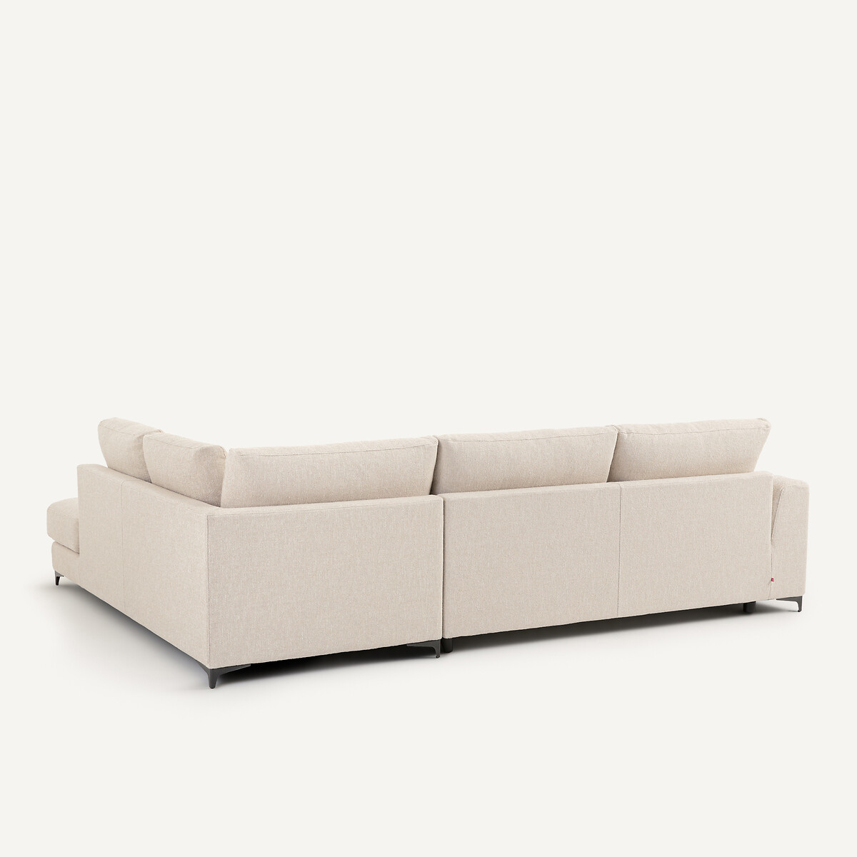Canapé angle droit convertible bouclette, Marsile craie, AM.PM
