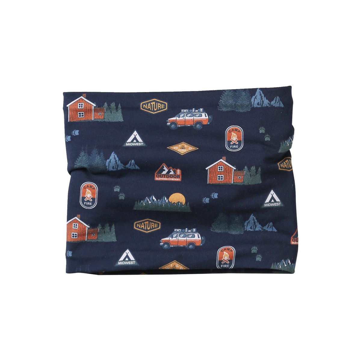 Ensemble bonnet + snood « Nature » marine, VERTBAUDET
