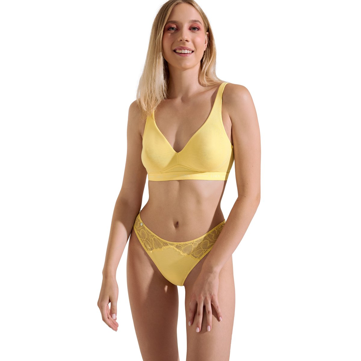 Soutien-gorge sans armatures Sunflower jaune, LISCA