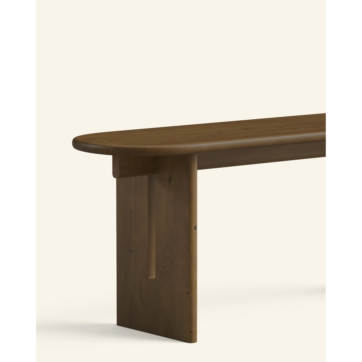 Banc en sapin naturel 120 cm - NUMA noyer, HANNUN