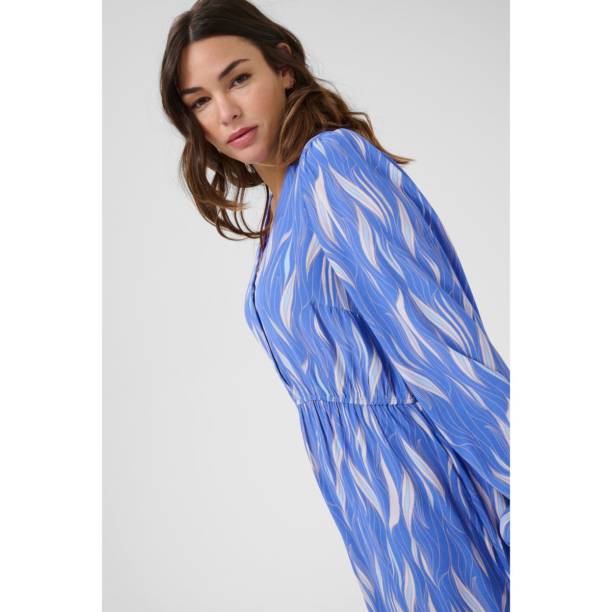 Dress bleu dazzling blue windsurfer aop, KAFFE