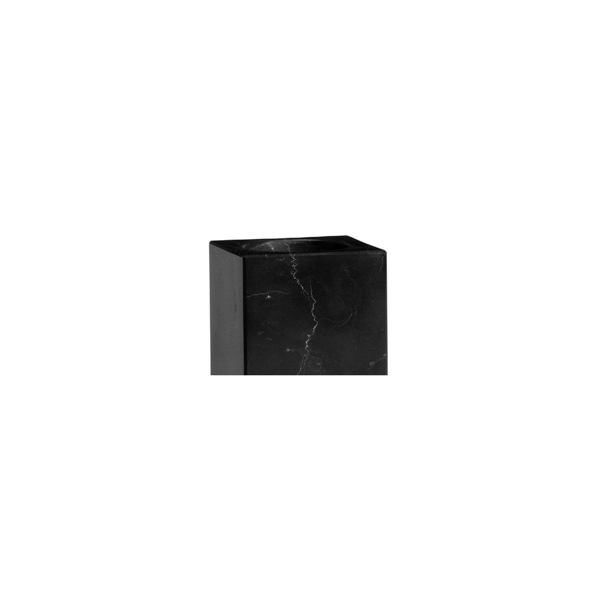 Porte Brosse à Dents Rectangulaire en Marbre Noir noir, WADIGA