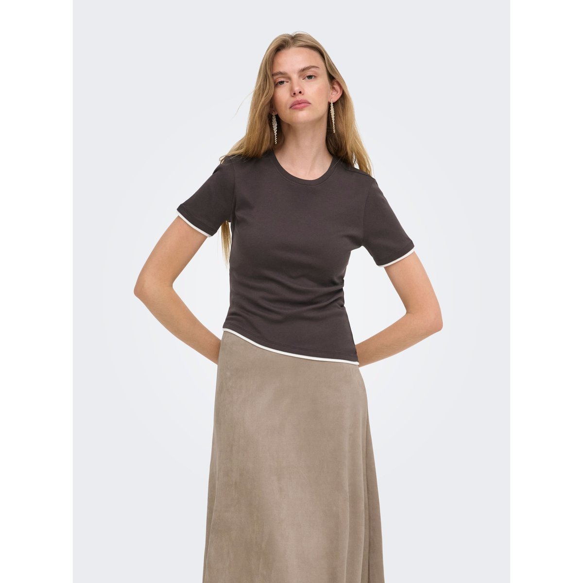 T-Shirt chocolate torte, ONLY