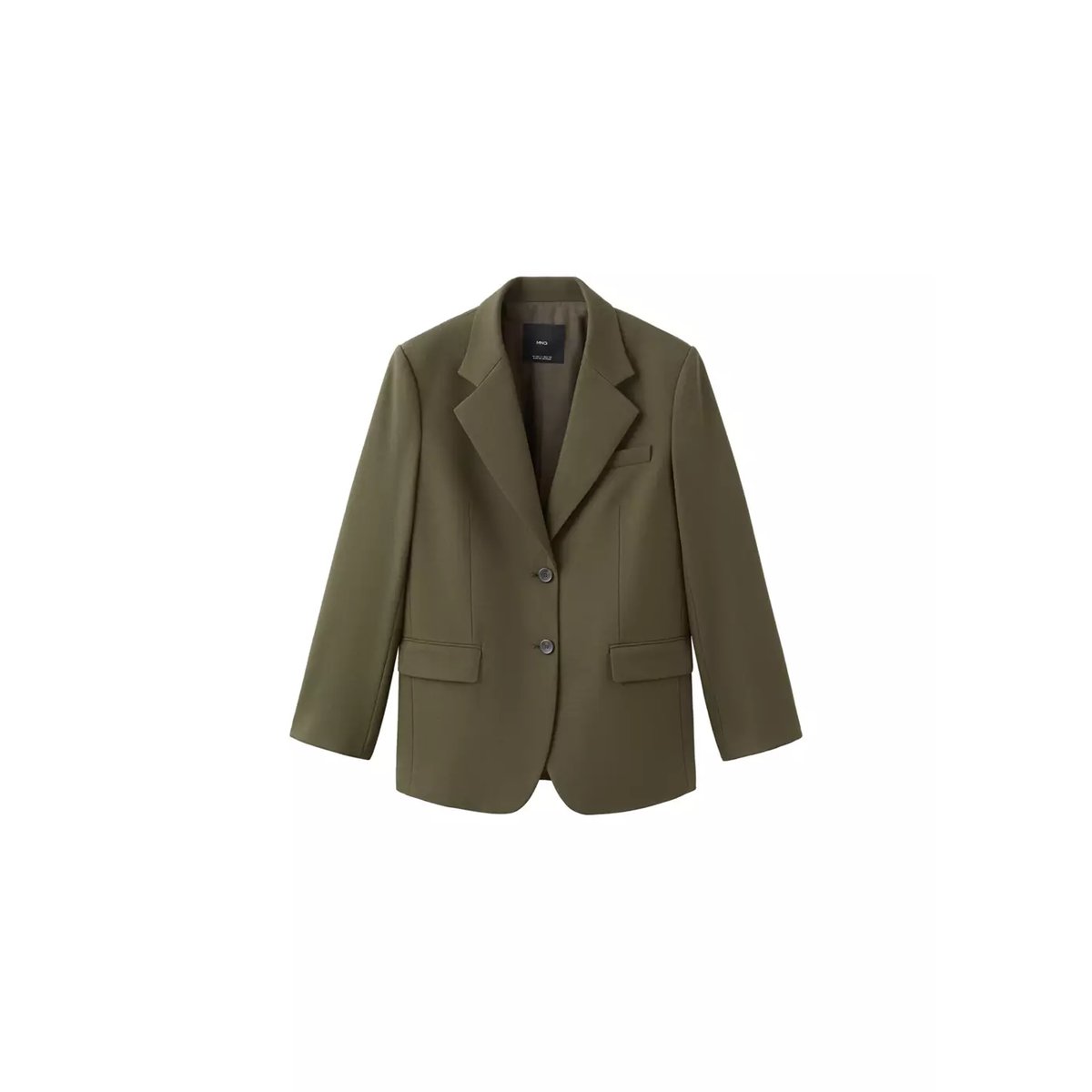 Blazer costume double boutonnage kaki, MANGO
