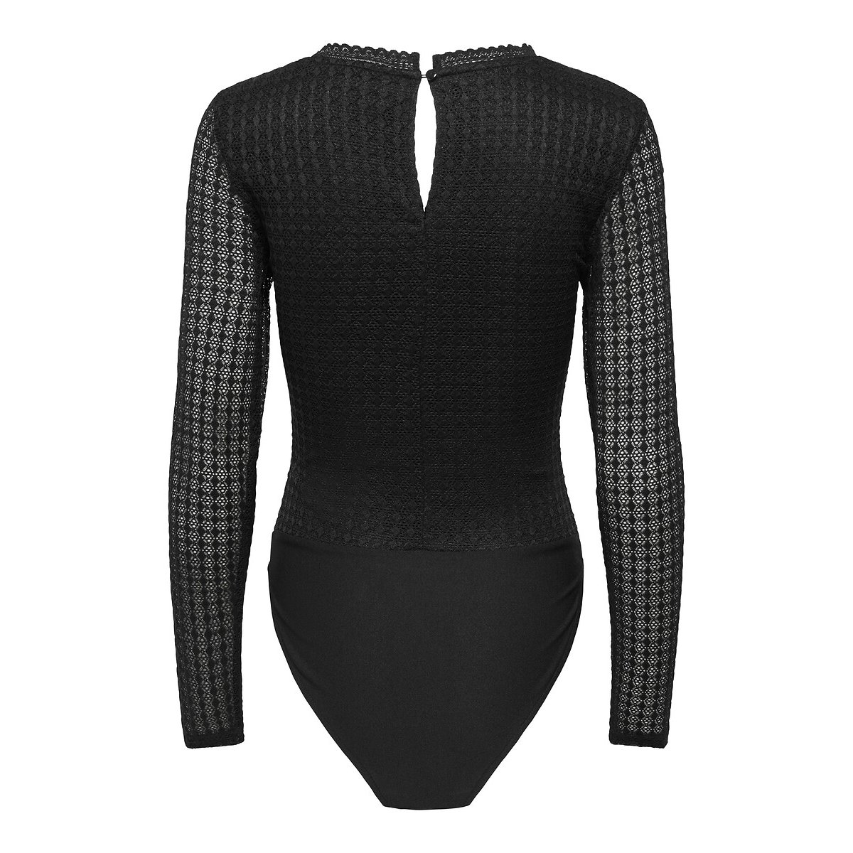 Body met opengewerkte mouwen zwart, ONLY