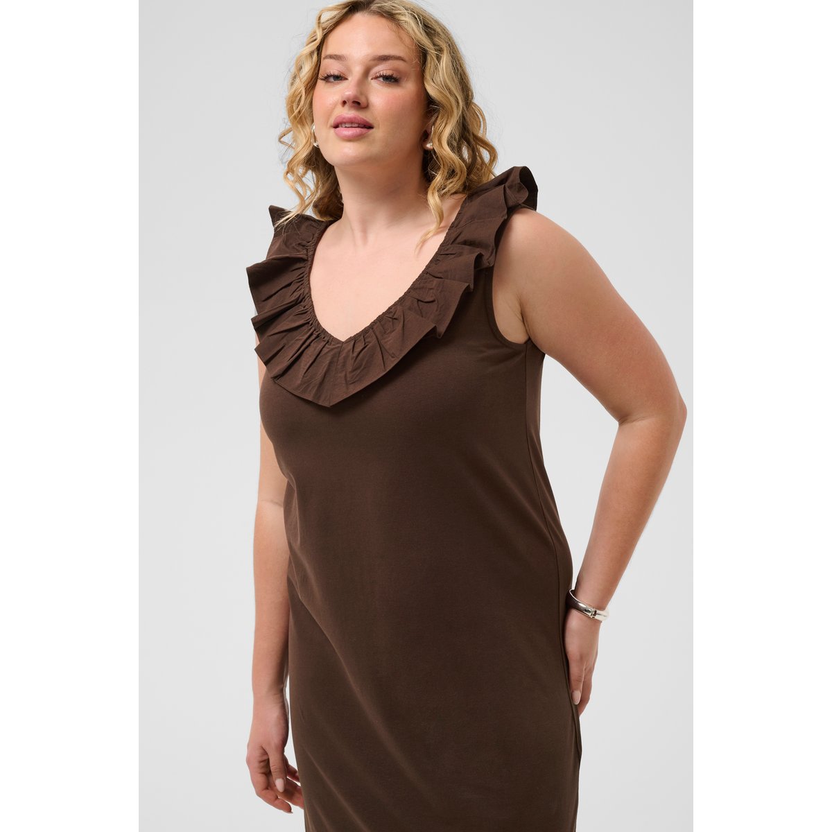 Robe marron coffee bean, KAFFE CURVE