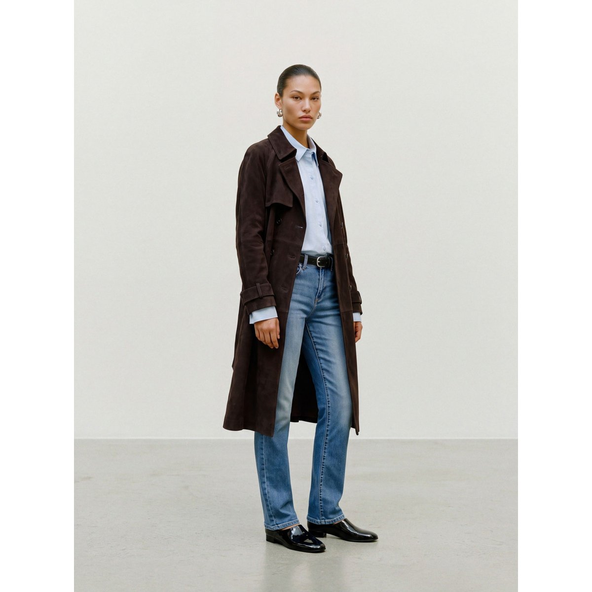 Veste En Daim marron - chocolate torte 1, VERO MODA
