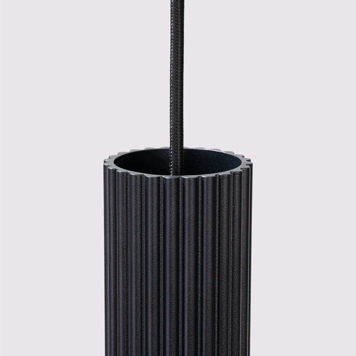 Suspension Aluminium Noir GU10 1 Karbon noir, EDEN