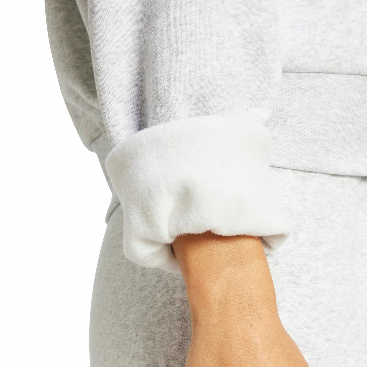 Essentials Sweatshirt with Small Logo light grey, ADIDAS SPORTSWEAR