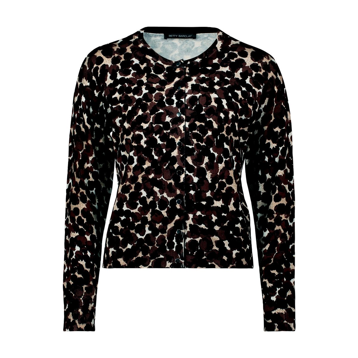 Cardigan en fine maille à manches tombantes marron/beige, BETTY BARCLAY