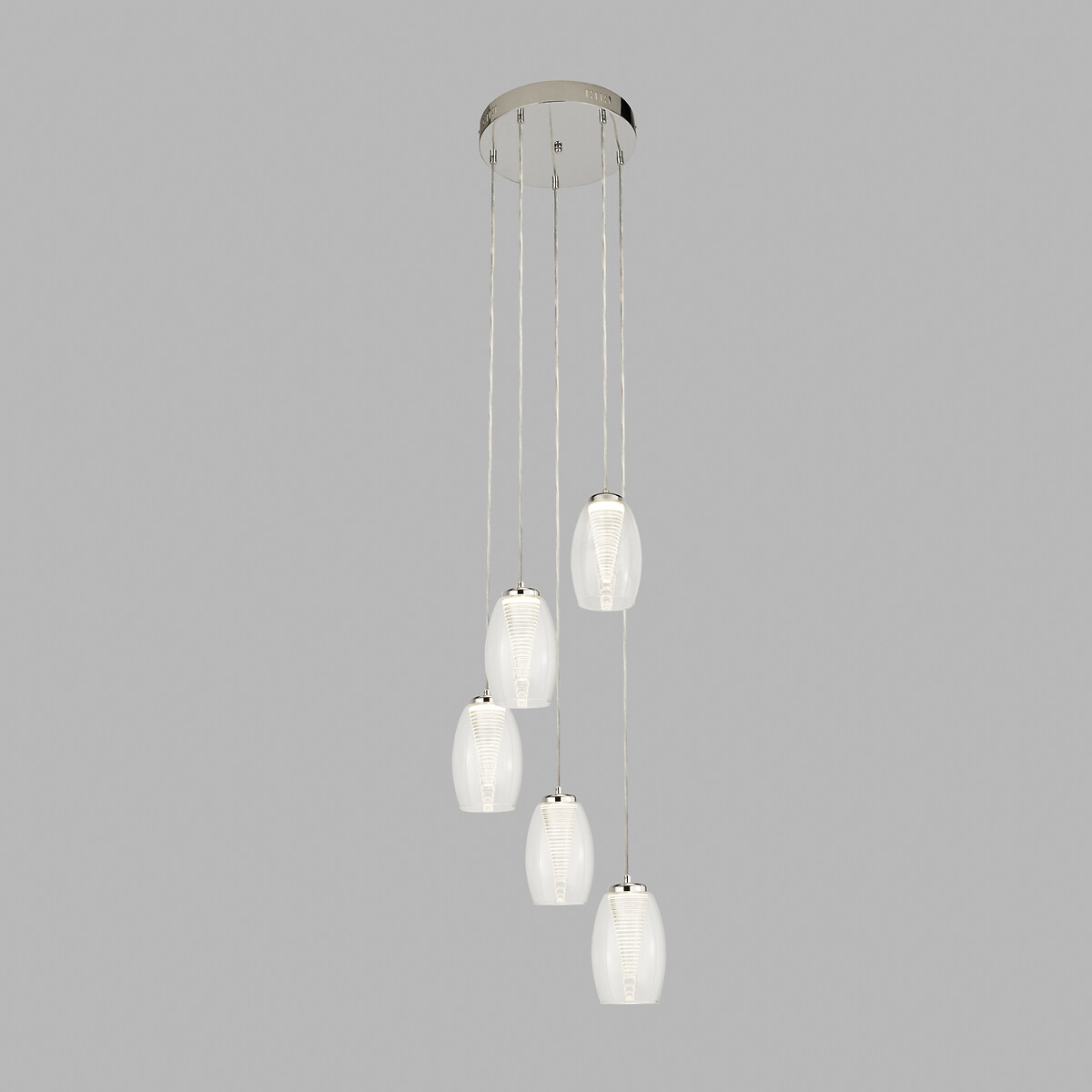 Miki 5-Light Multi-Drop Pendant Light chrome, SO'HOME