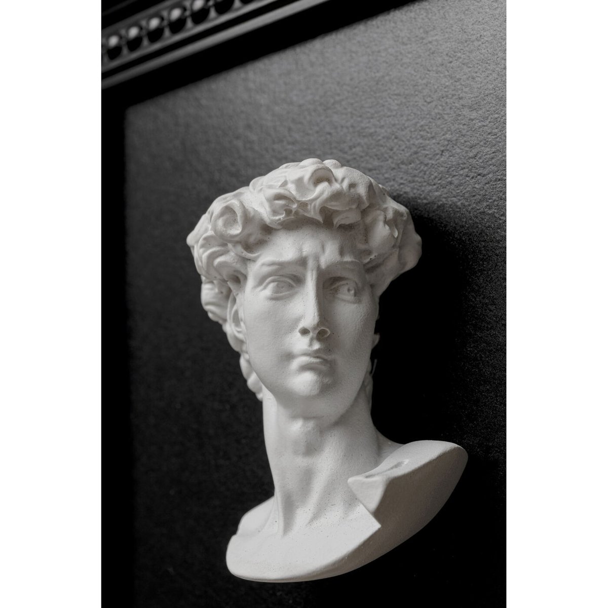 Lot de 4 tableaux bustes en 3D noir et blanc, KARE DESIGN