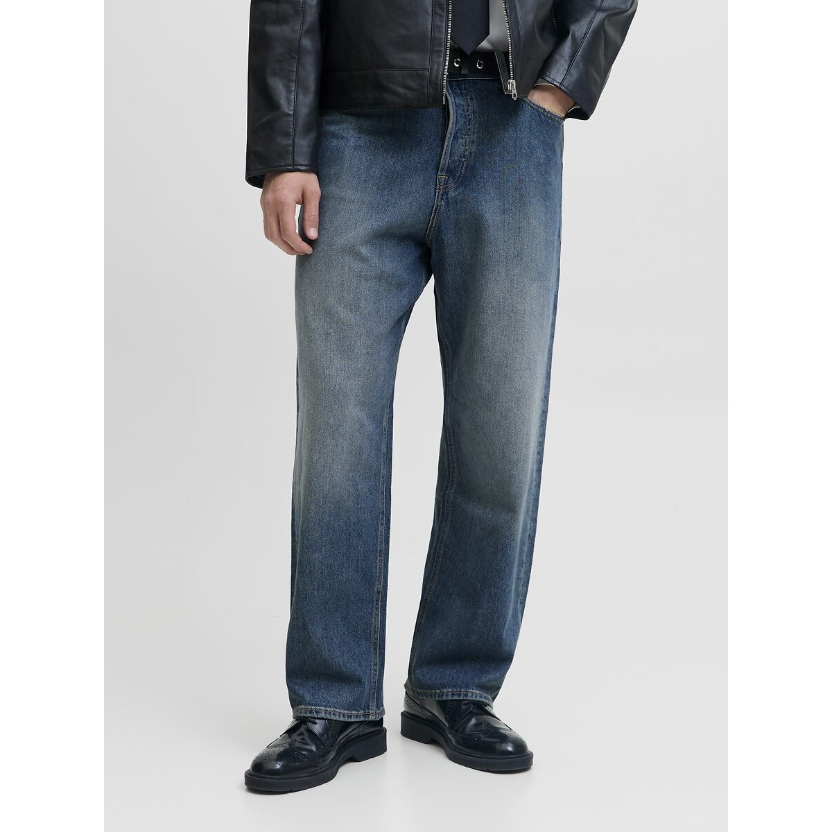 Alex Baggy Buttoned Jeans denim blue , JACK & JONES