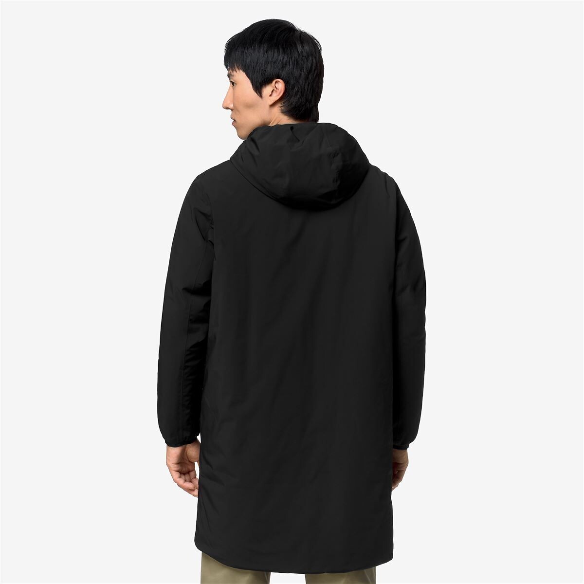 Parka longue, réversible, JACOB ST WARM noir/vert, K-WAY