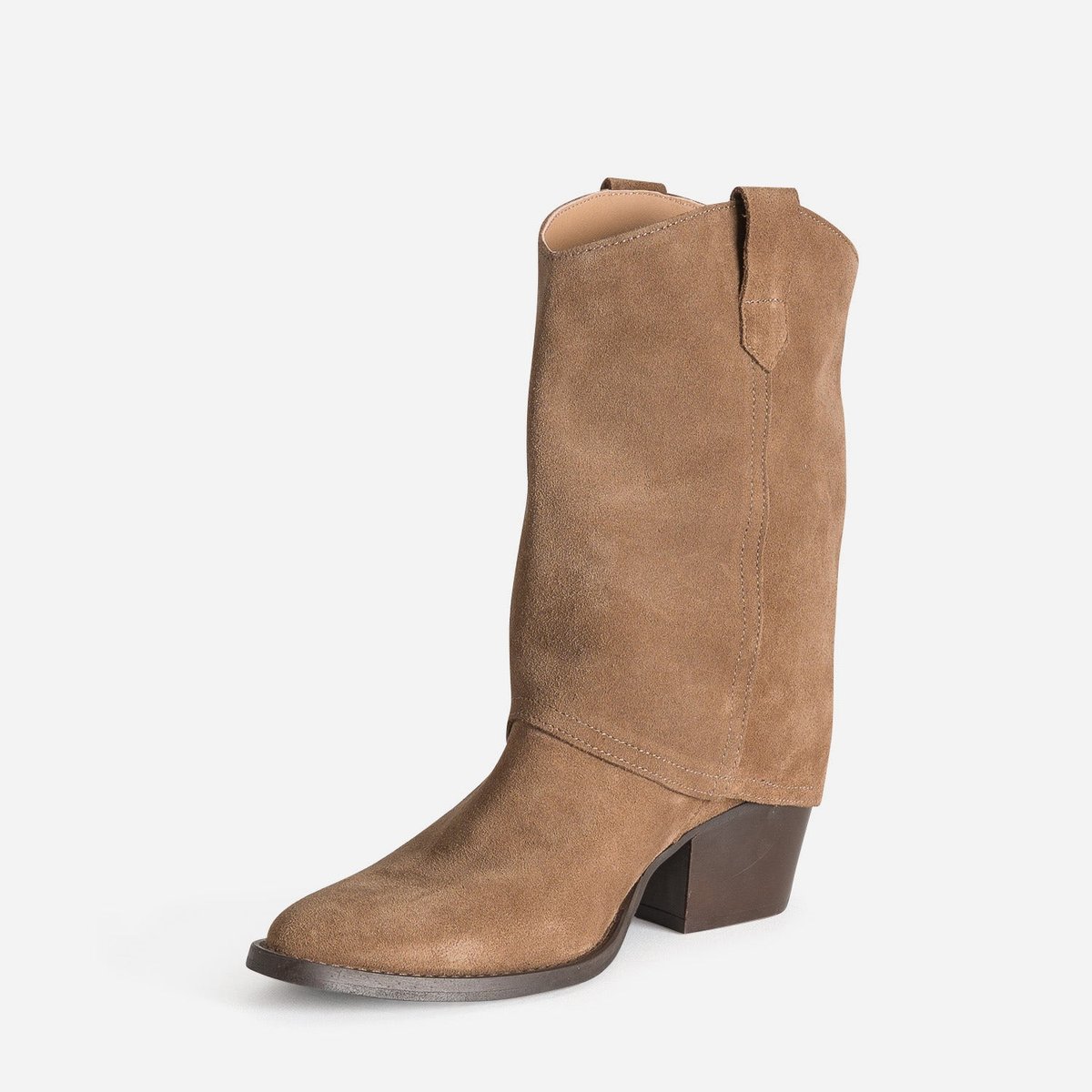Botte À Talon en cuir TAKIBA taupe, ERAM